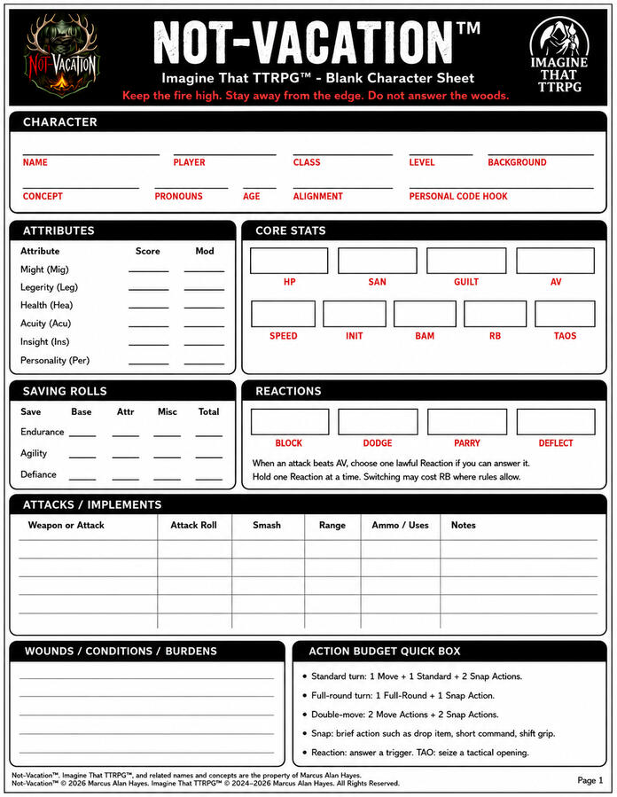 Character Sheet 1